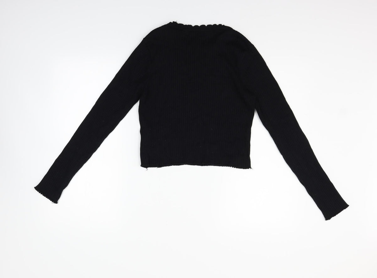 Zara Womens Black   Pullover Jumper Size M