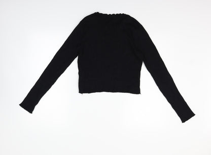 Zara Womens Black   Pullover Jumper Size M