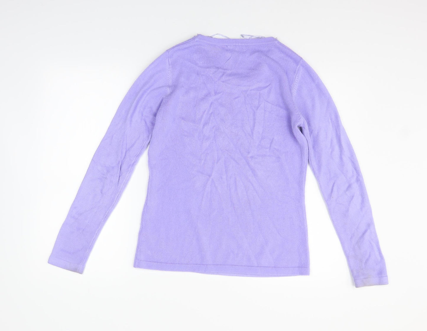First Avenue Womens Purple   Henley Jumper Size S