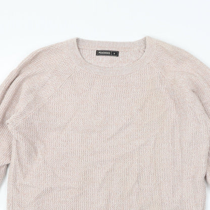 Peacocks Womens Beige   Pullover Jumper Size M