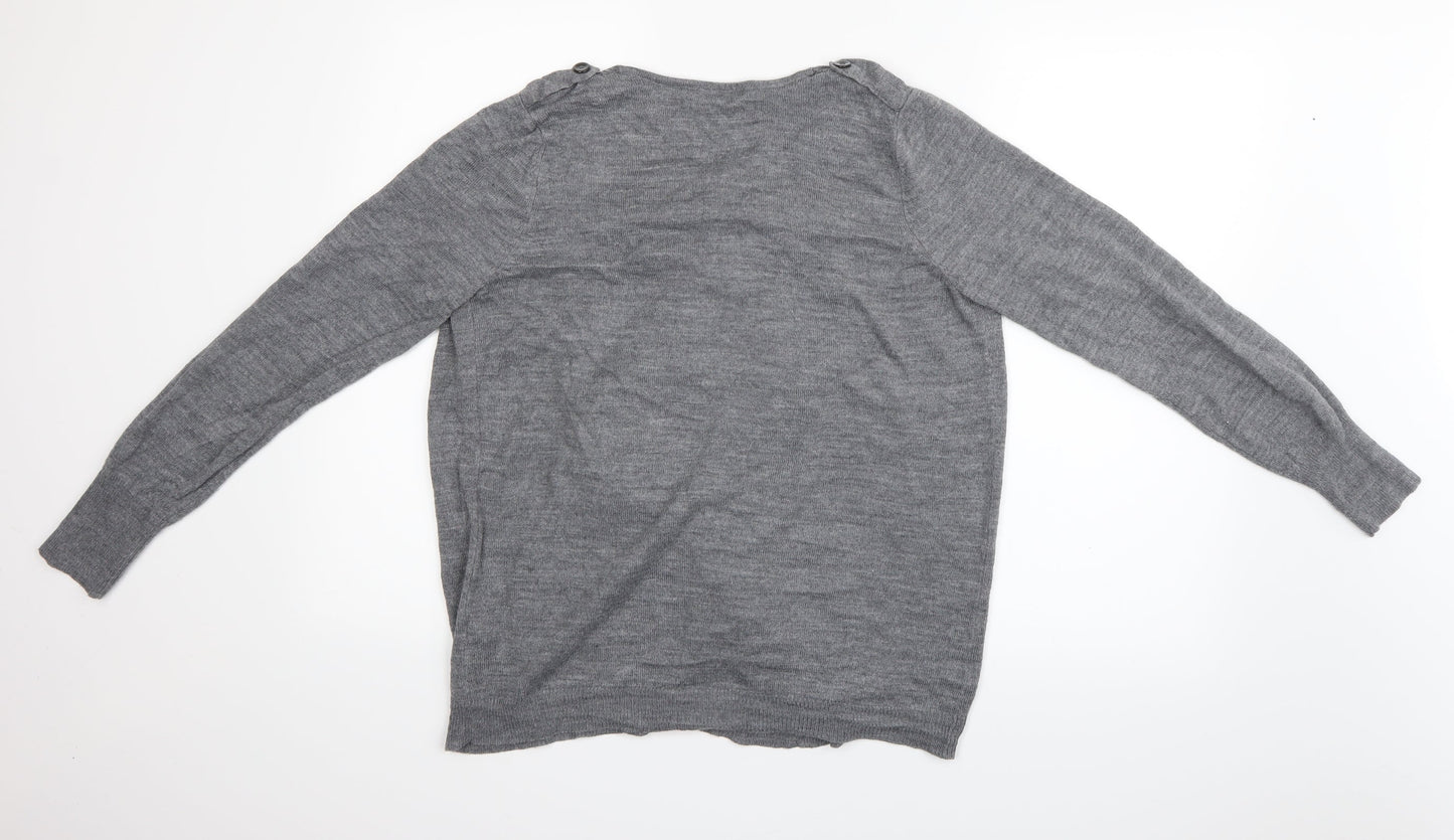 George Womens Grey   Cardigan Jumper Size 14