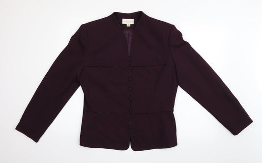 Preston & York Womens Purple   Gilet Blazer Size 10