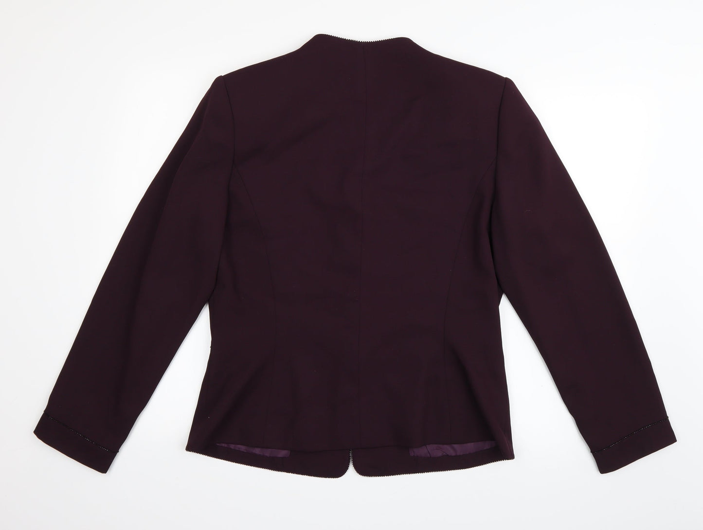 Preston & York Womens Purple   Gilet Blazer Size 10