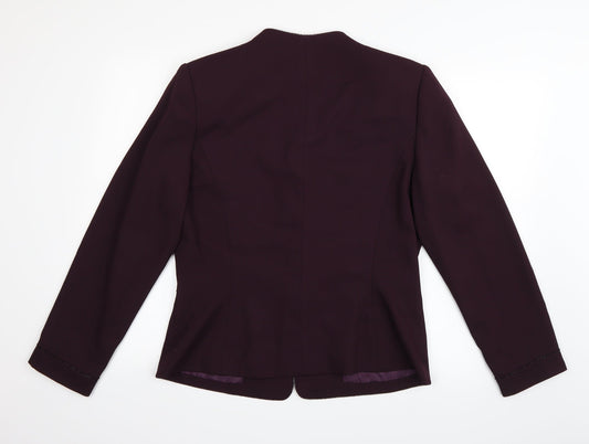 Preston & York Womens Purple   Gilet Blazer Size 10