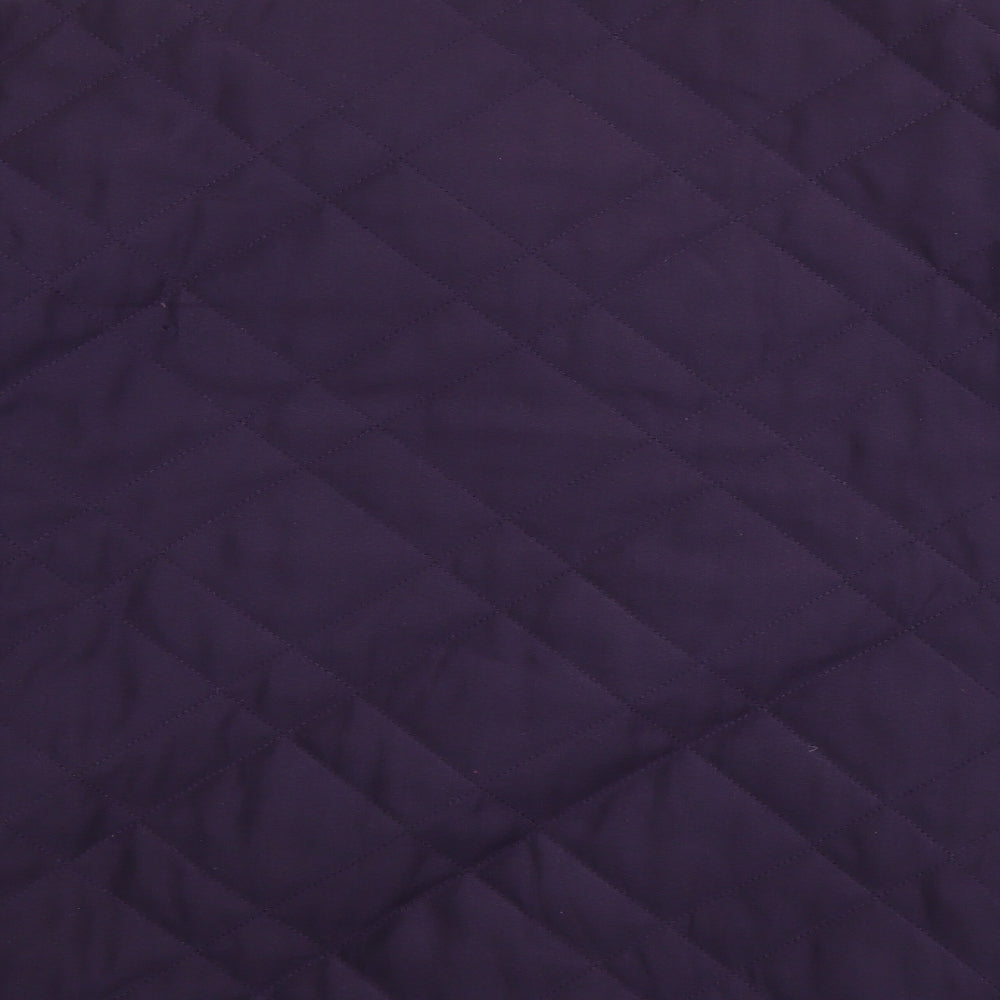 Womens UK Size M Marks and Spencer Purple Quilted Coat