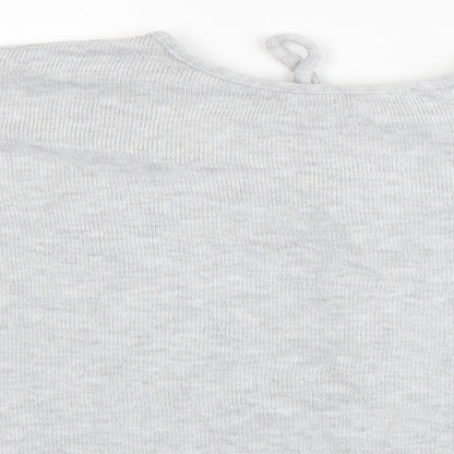 Womens UK Size 8 Topshop Grey Basic Blouse