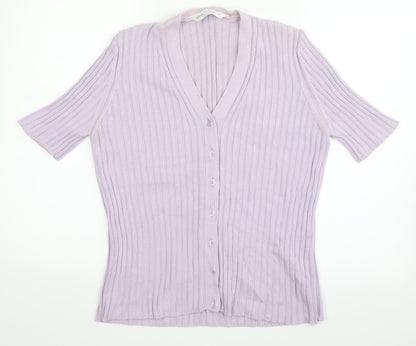 Marks and Spencer Womens Purple   Cape Jumper Size 14