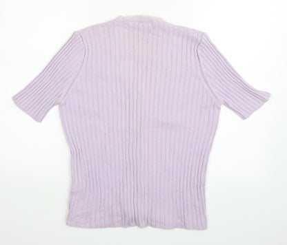 Marks and Spencer Womens Purple   Cape Jumper Size 14