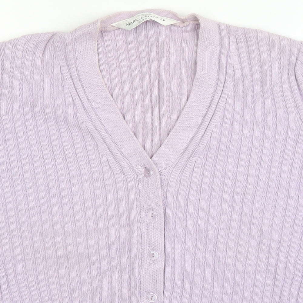 Marks and Spencer Womens Purple   Cape Jumper Size 14