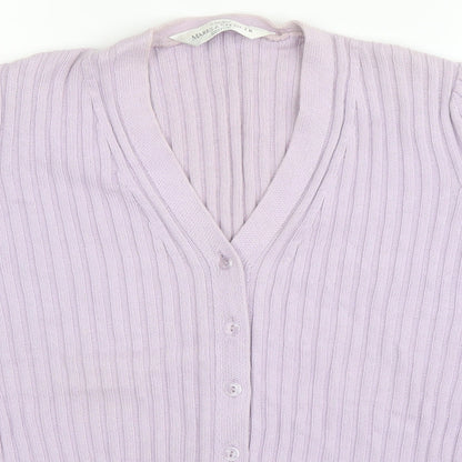 Marks and Spencer Womens Purple   Cape Jumper Size 14