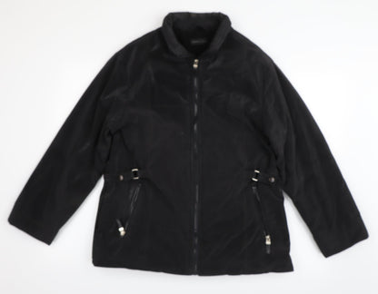 interval Womens Black   Biker Coat Size 12