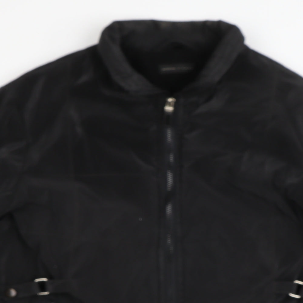 interval Womens Black   Biker Coat Size 12