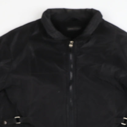 interval Womens Black   Biker Coat Size 12