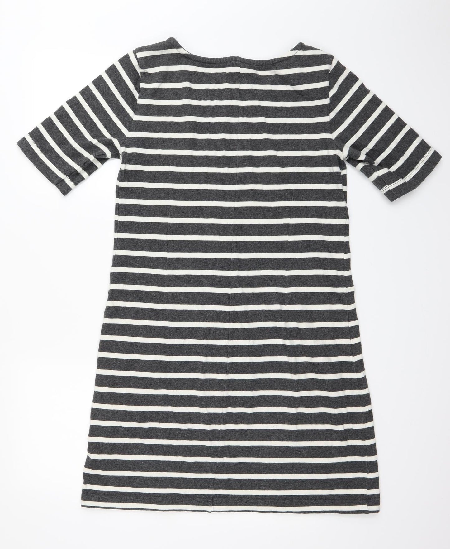 Gap Womens Grey Striped  T-Shirt Dress  Size M