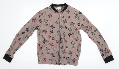 Apricot Womens Brown Animal Print  Jacket  Size 10  - Butterflies