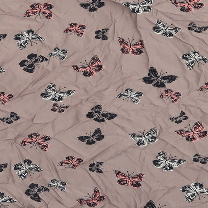 Apricot Womens Brown Animal Print  Jacket  Size 10  - Butterflies