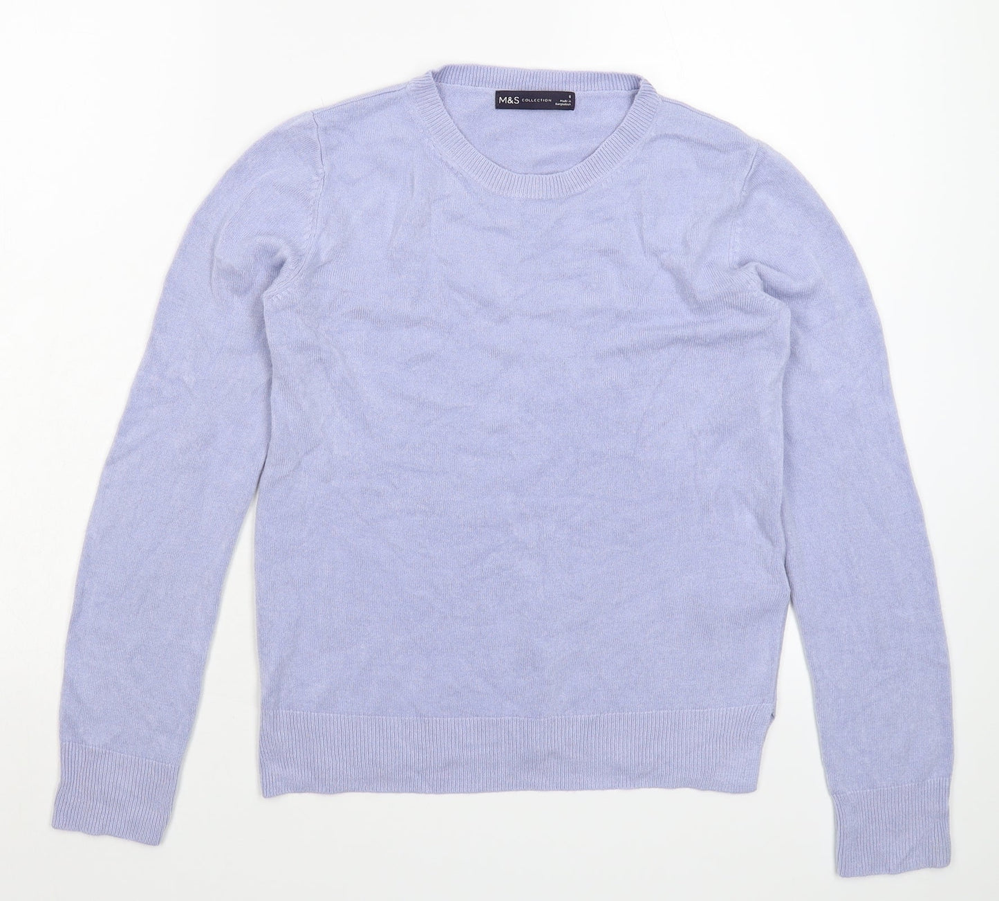 Marks and Spencer Womens Grey  Knit Pullover Jumper Size 8