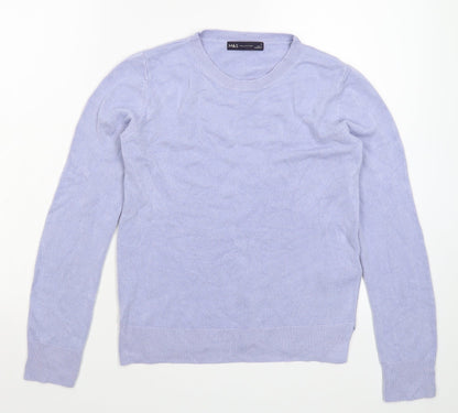 Marks and Spencer Womens Grey  Knit Pullover Jumper Size 8