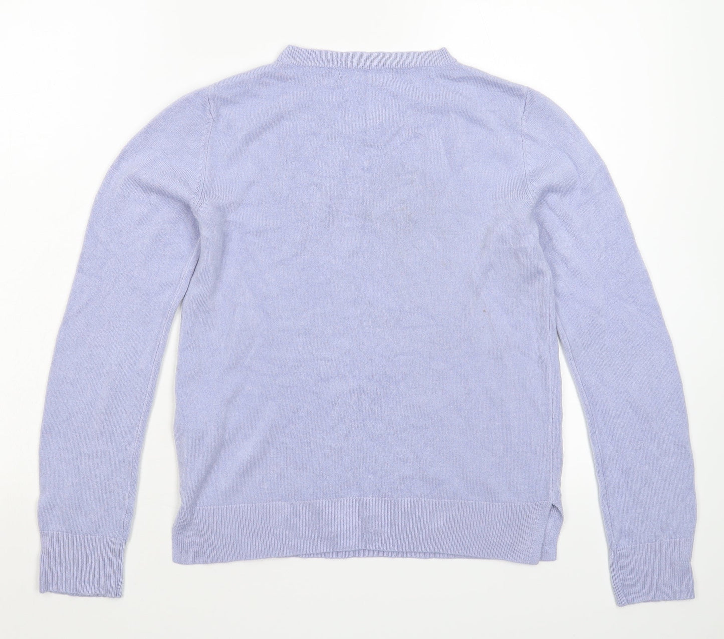 Marks and Spencer Womens Grey  Knit Pullover Jumper Size 8