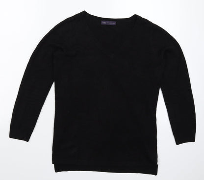 Marks and Spencer Girls Black  Knit Pullover Jumper Size 8 Years