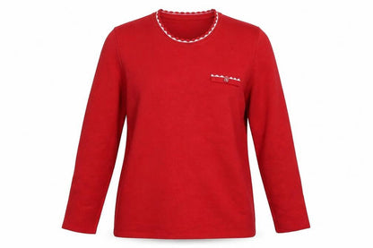 Serge Ohane Womens Red  Knit Pullover Jumper Size L