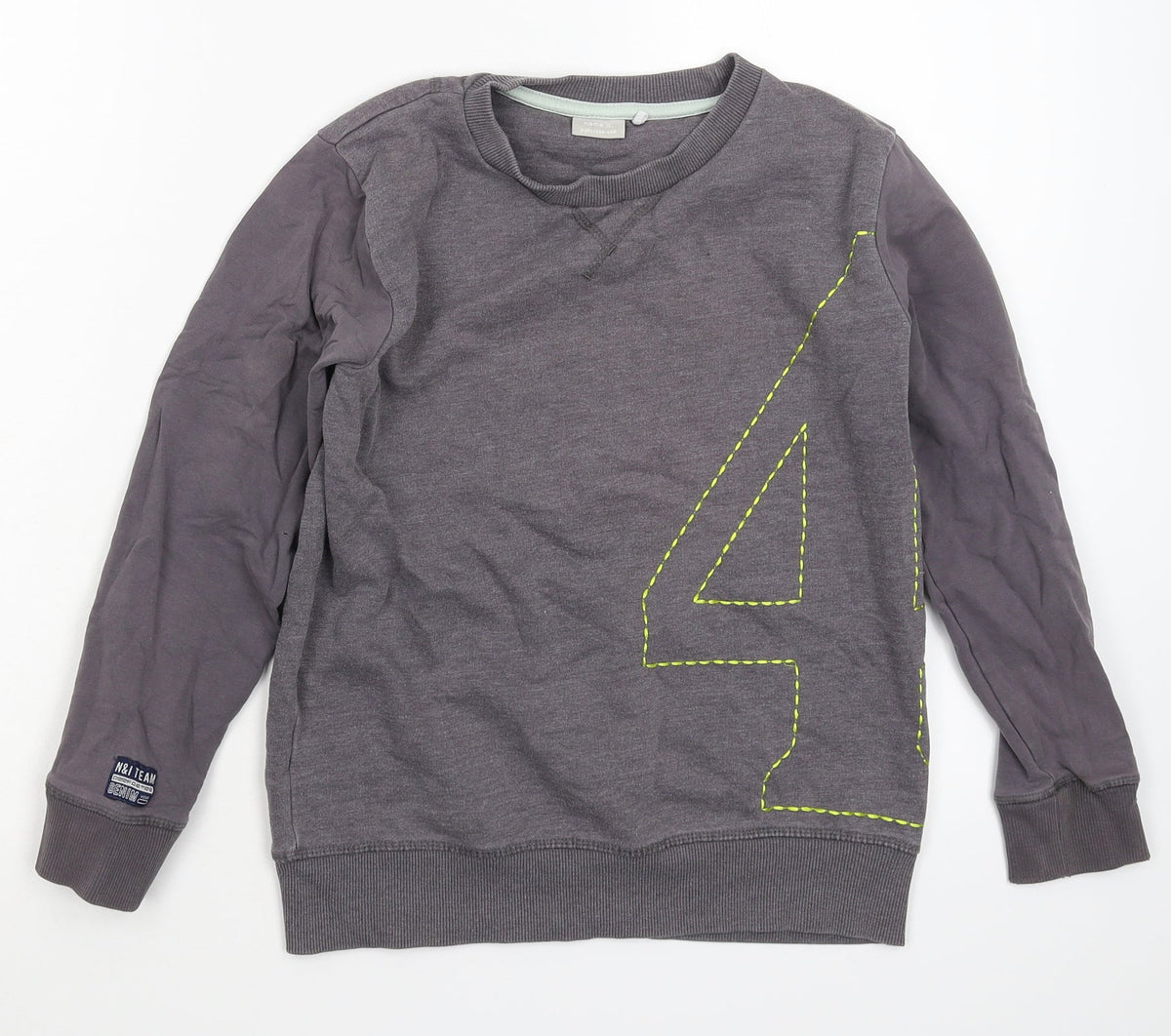 NAME IT Boys Grey   Pullover Sweatshirt Size 9-10 Years