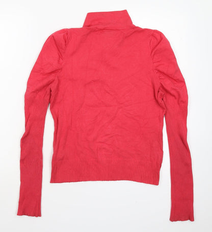 Soaked in Luxury Womens Pink  Knit Pullover Jumper Size S