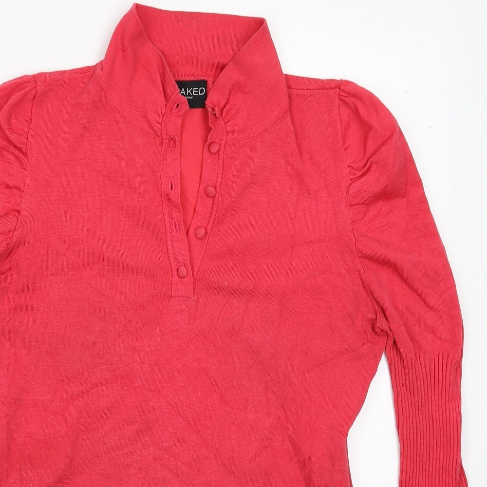 Soaked in Luxury Womens Pink  Knit Pullover Jumper Size S