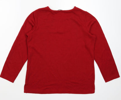 BM Womens Red   Pullover Jumper Size XS