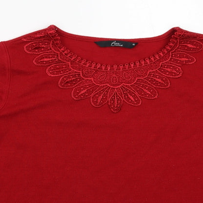 BM Womens Red   Pullover Jumper Size XS