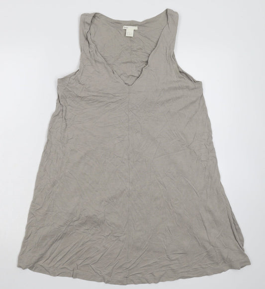 Womens UK Size S H&M Grey Basic Tank