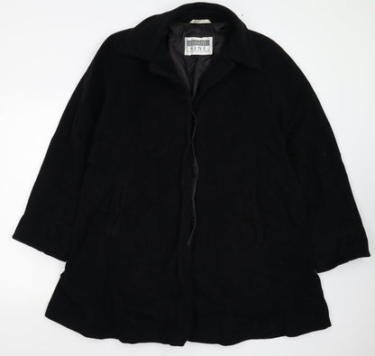 Womens UK Size M Cloud Nine Black Overcoat