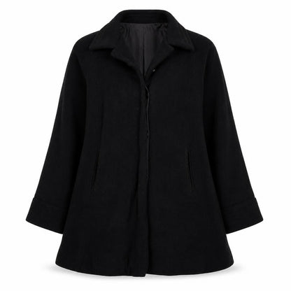 Womens UK Size M Cloud Nine Black Overcoat