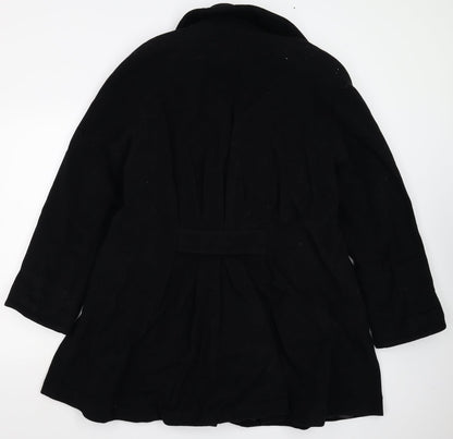 Womens UK Size M Cloud Nine Black Overcoat