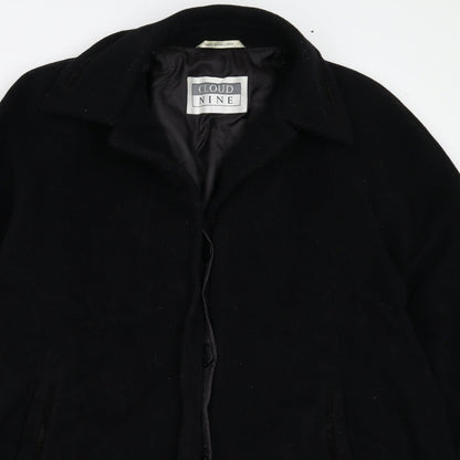 Womens UK Size M Cloud Nine Black Overcoat