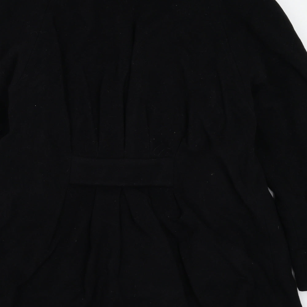 Womens UK Size M Cloud Nine Black Overcoat