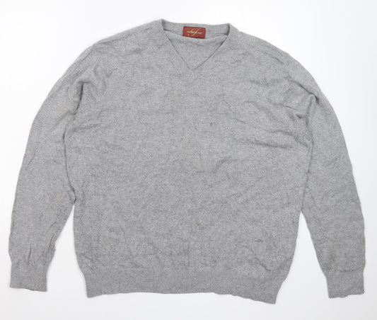 Marks and Spencer Mens Grey  Knit Pullover Jumper Size L