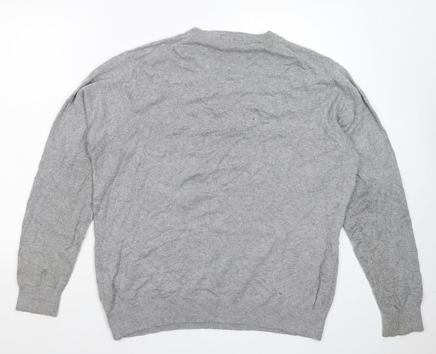 Marks and Spencer Mens Grey  Knit Pullover Jumper Size L