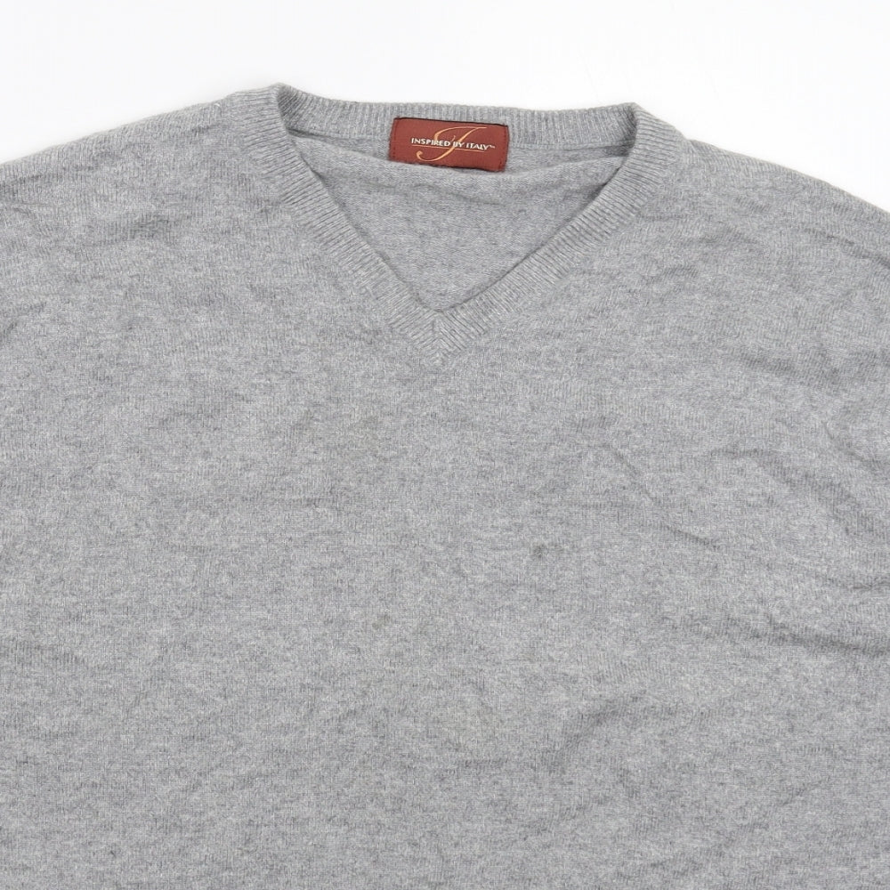 Marks and Spencer Mens Grey  Knit Pullover Jumper Size L