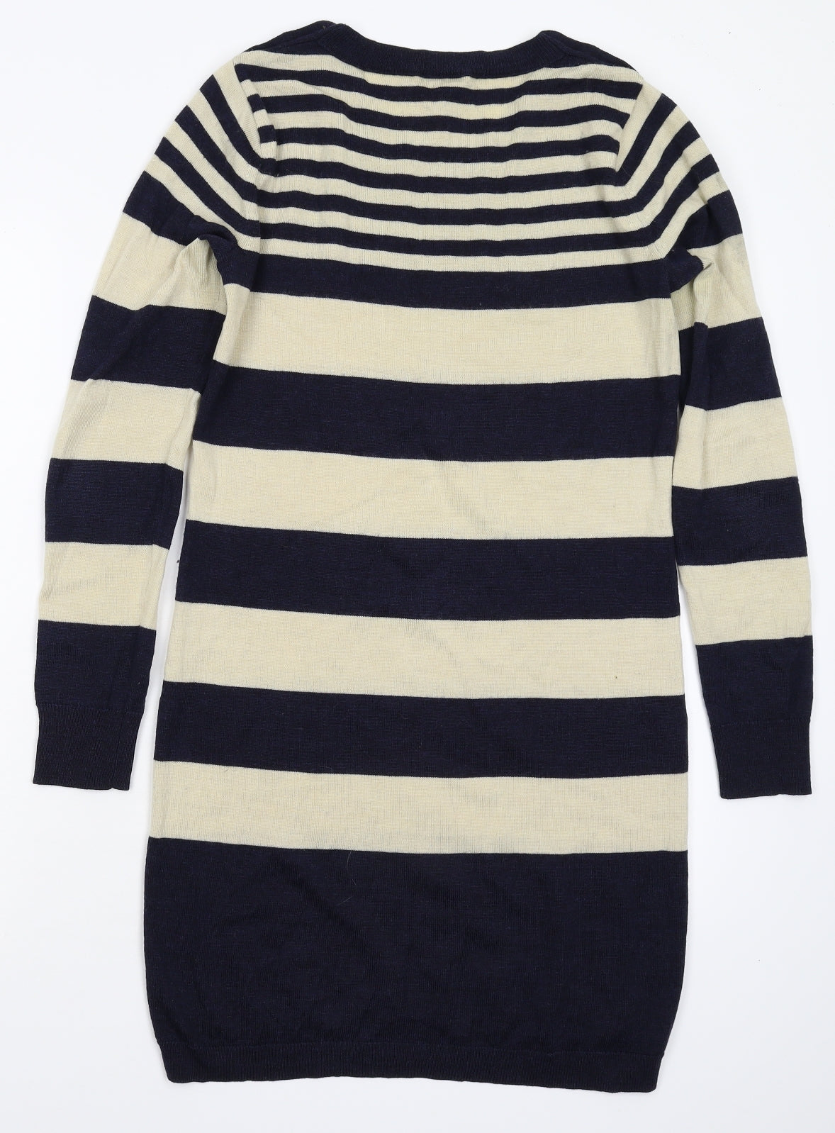 Club Monaco Womens Multicoloured Striped Knit Jumper Dress  Size S