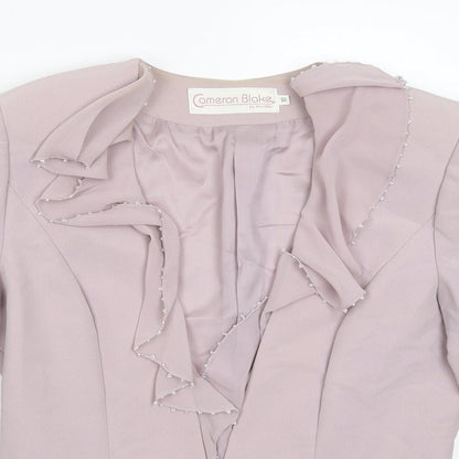 Cameron Blake Womens Pink   Jacket Blazer Size 10
