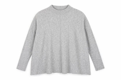 Front view of Atmosphere women’s grey tunic jumper, size XL