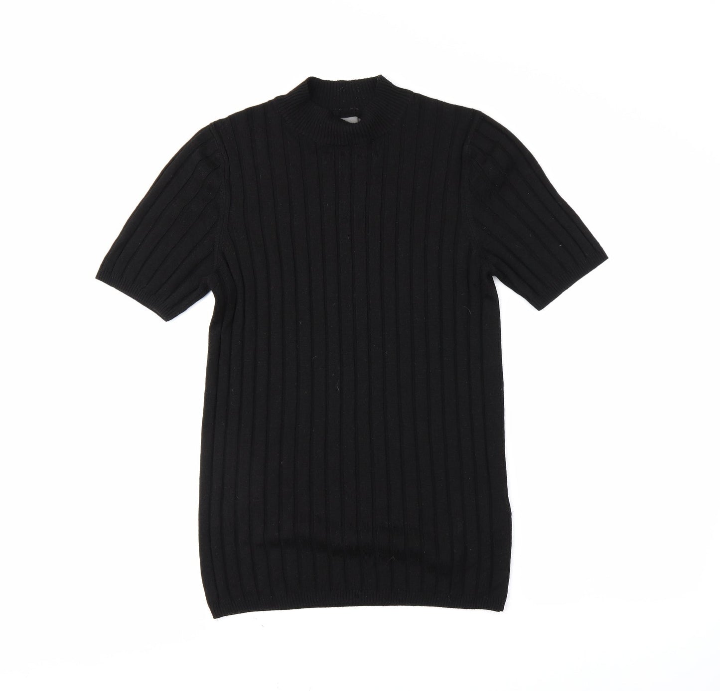 Womens UK Size M ASOS Black Tunic T-Shirt