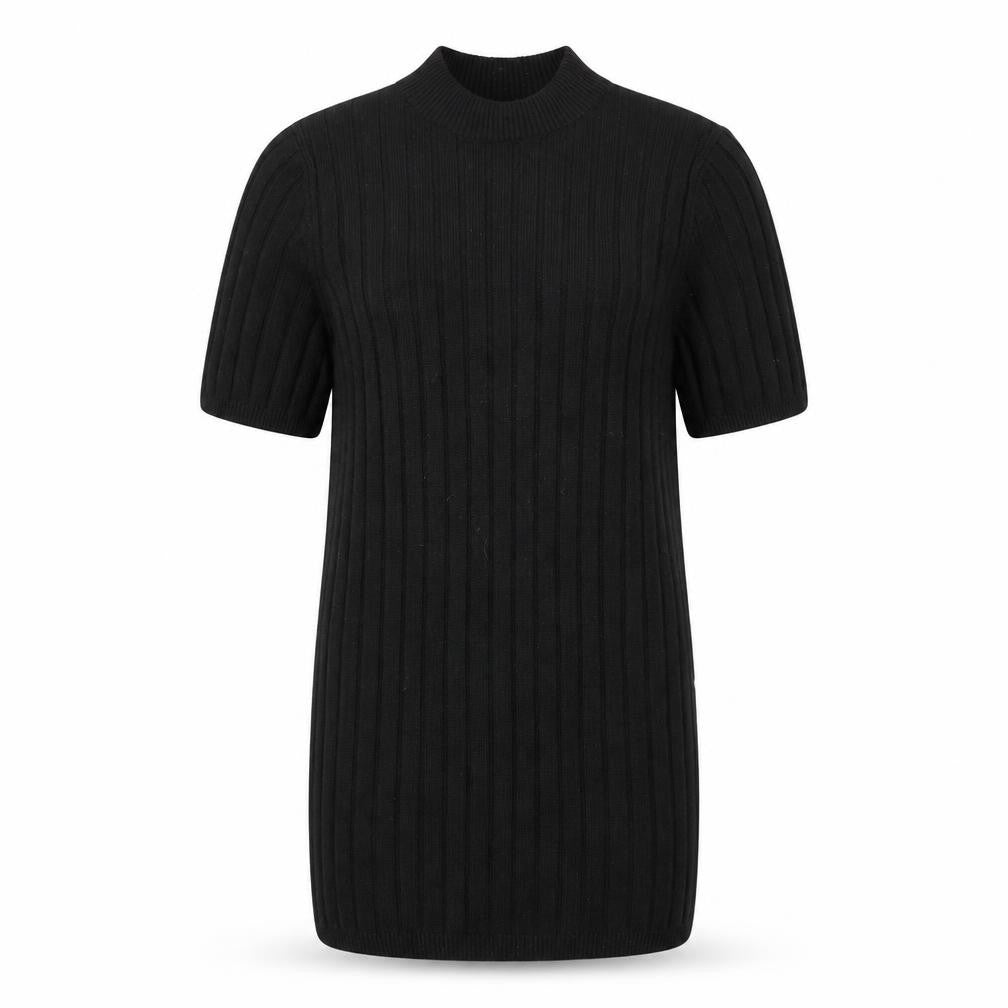 Womens UK Size M ASOS Black Tunic T-Shirt