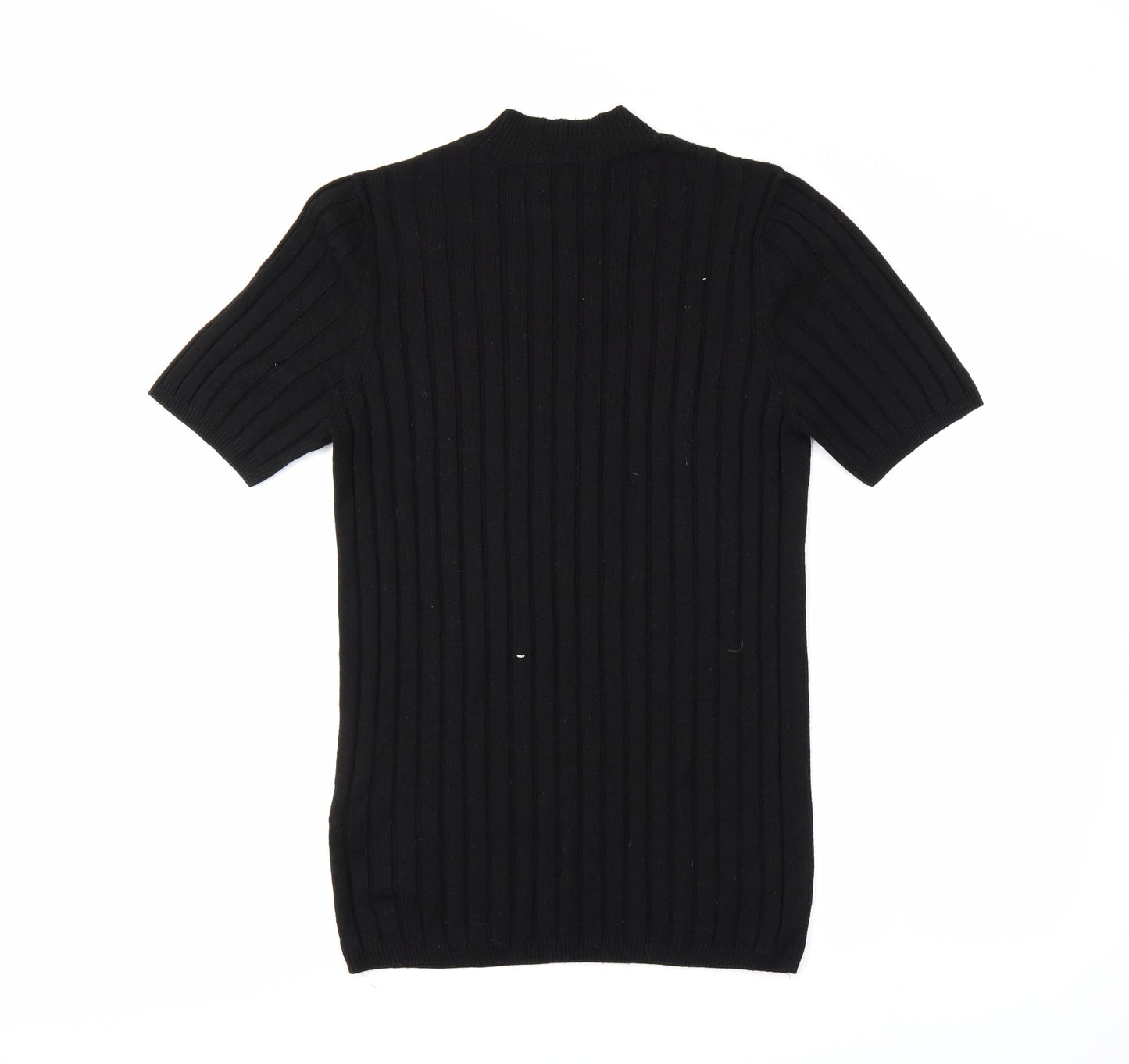 Womens UK Size M ASOS Black Tunic T-Shirt