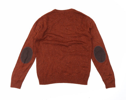 Cedar Wood State Mens Orange   Pullover Jumper Size M