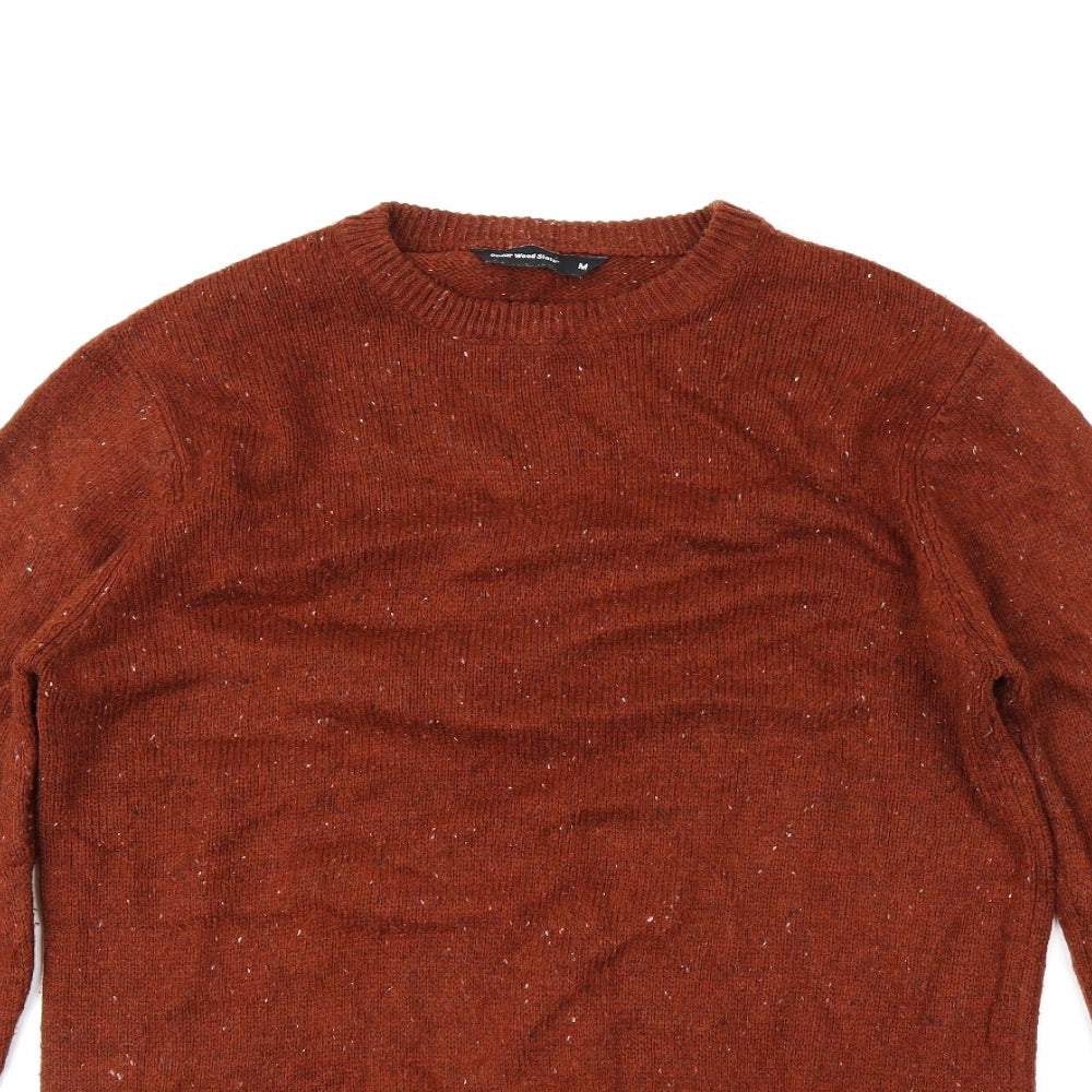Cedar Wood State Mens Orange   Pullover Jumper Size M