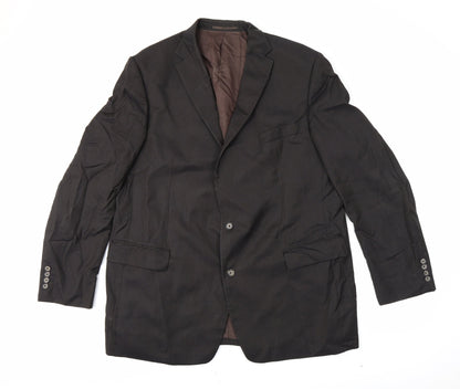 aherne Mens Black Striped  Jacket Blazer Size XL