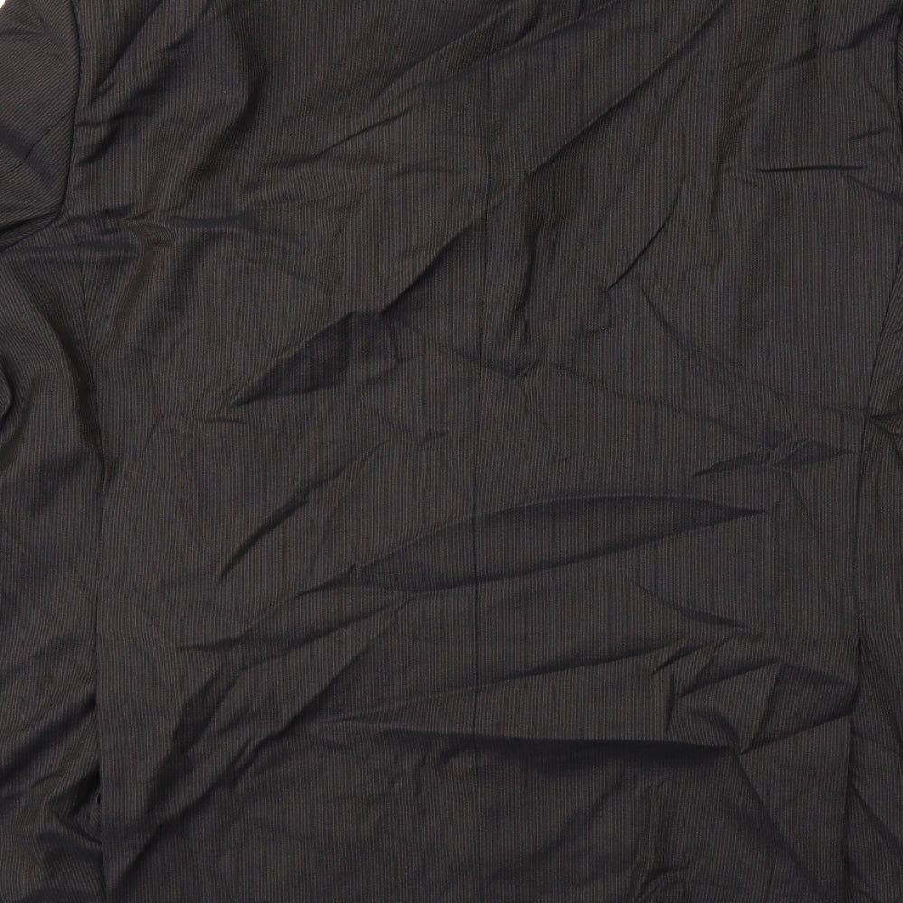 aherne Mens Black Striped  Jacket Blazer Size XL