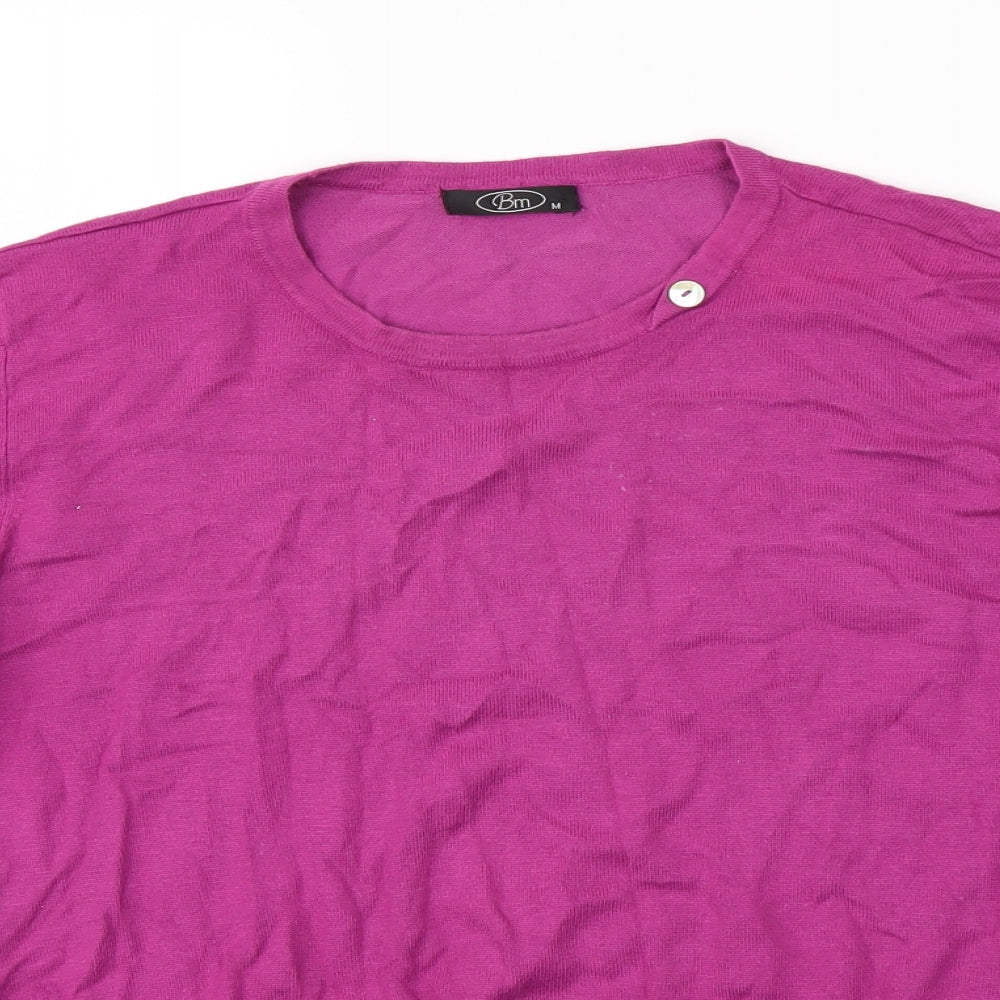 BM Womens Pink   Pullover Jumper Size M